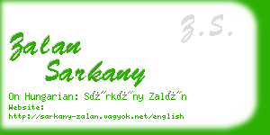 zalan sarkany business card